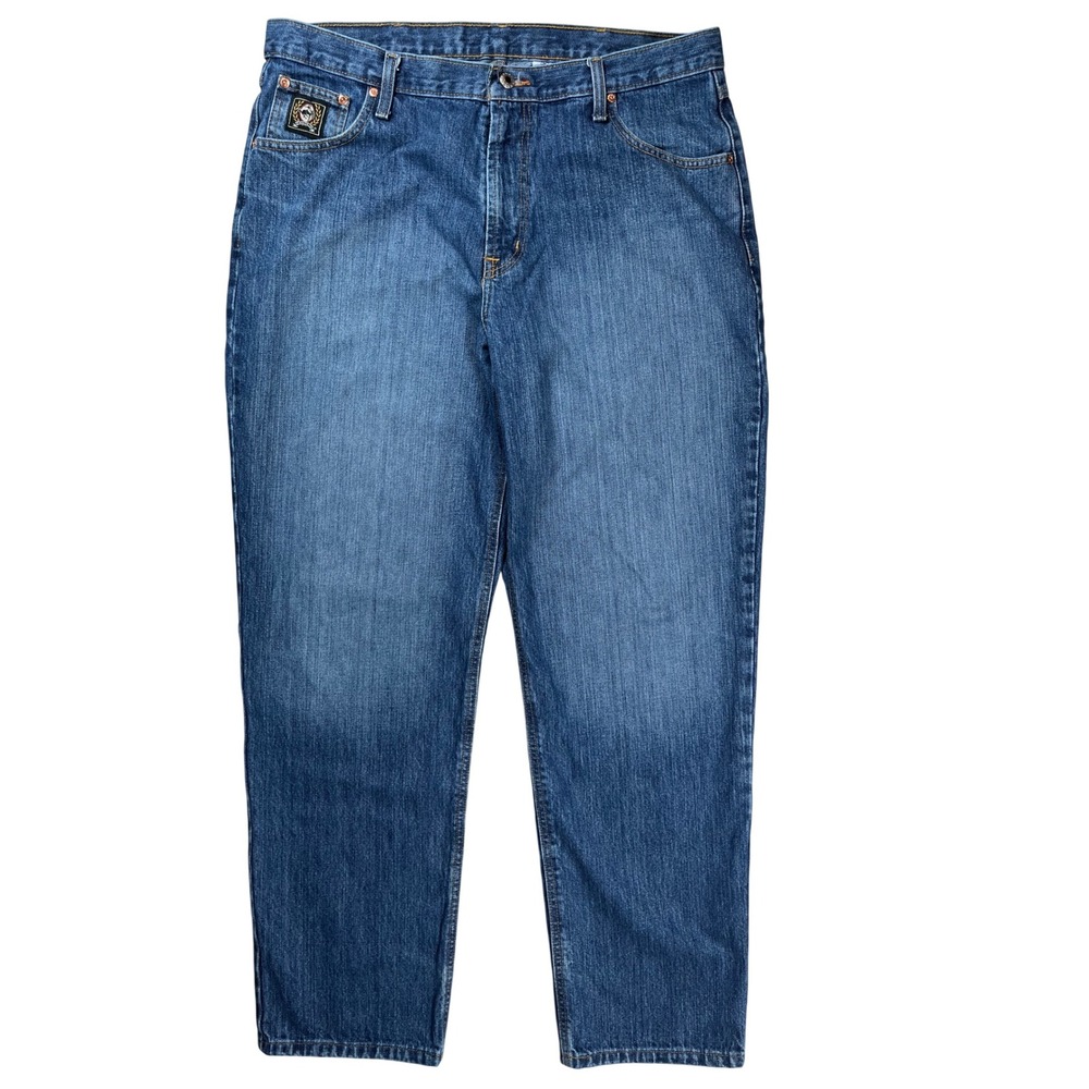 Cinch Jeans Men 38x34 Blue Straight Leg Medium Wash Denim Western Cowboy Classic